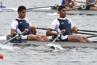 Arun Lal Jat/Arvind Singh ( Indian rowers) Pic credit:AFP